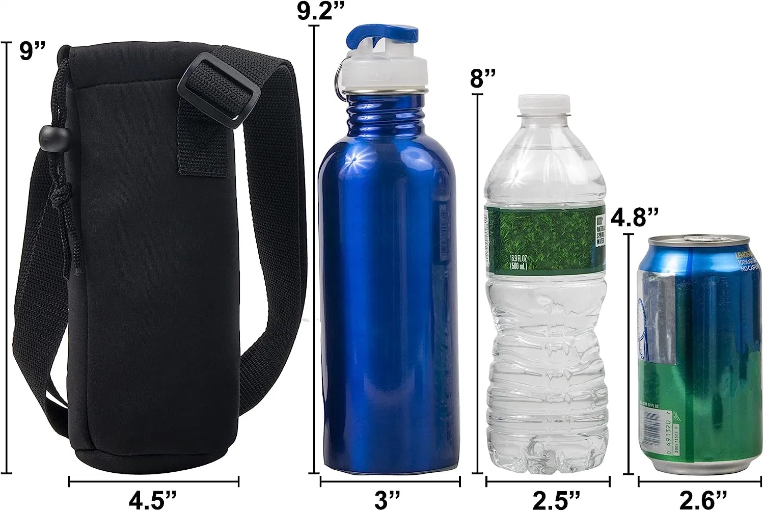 Funda para botellas de agua aislada para playa, ciclismo, senderismo, paseos