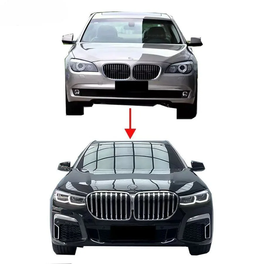 Car Accessories Body Kit for BMW 7 Series F01 F02 Facelift to 2020 Look with Front Rear Bumper Lamps Hood Fender Lamps