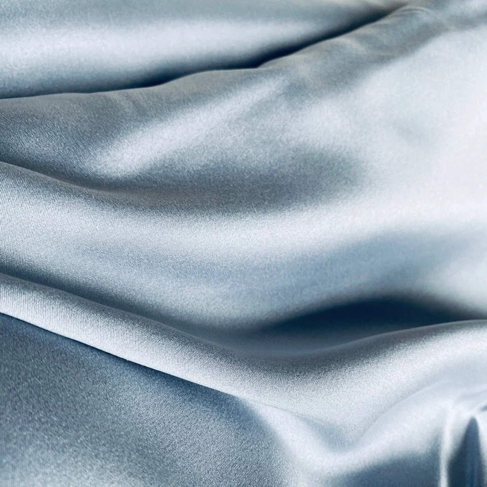 Sample Customization 12mm Silk Charmeuse Pure Silk Composition Silk Satin Fabric Silk Satin Stretch Sandwashed Pure Mulberry Silk Satin 19 M/M Satin Fabric