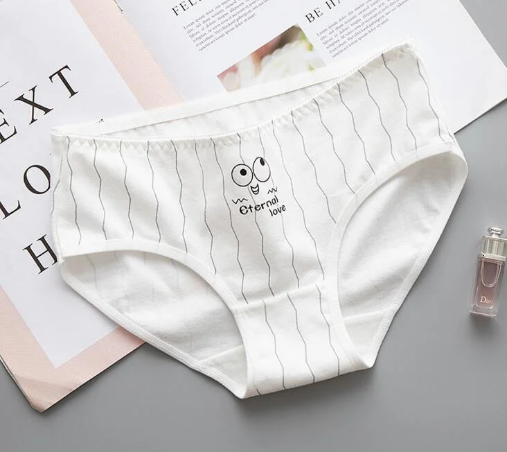 Girls Striped Underwear Panty Women Cotton Lingeries Briefs