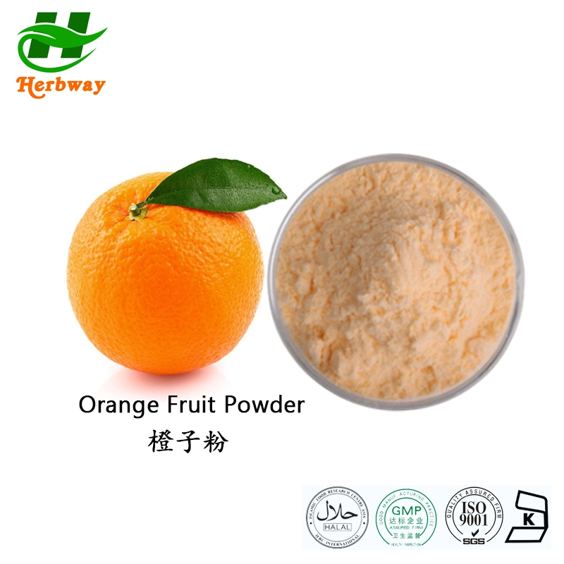 Herbway Kosher Halal Fssc HACCP Certified Free Sample Vitamin C Orange Fruit Juice Powder