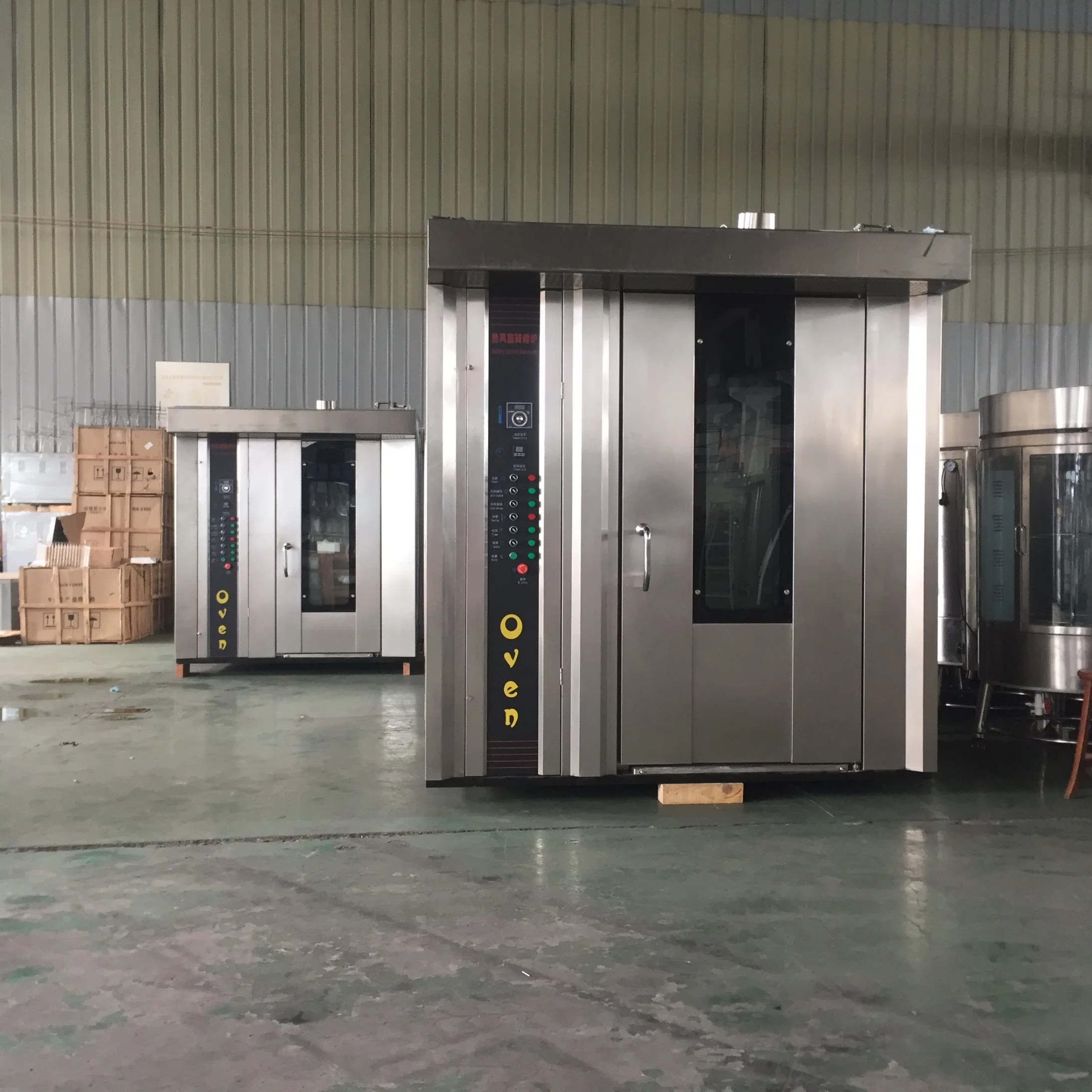 China Professional Commercial Diesel /Electrical/Gas/Oven for Bakery Oven Factory in Shanghai Baking Rotary Oven 16/34/62trays Baking Bread Pizza Cake Cooking