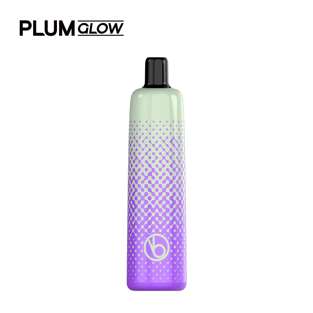 البيع الساخن في الولايات المتحدة الأمريكية بيع بالجملة Vaee Plum Glow 6000puffs LED بار خفيف وبار السجائر الإلكترونية، علبة القردة