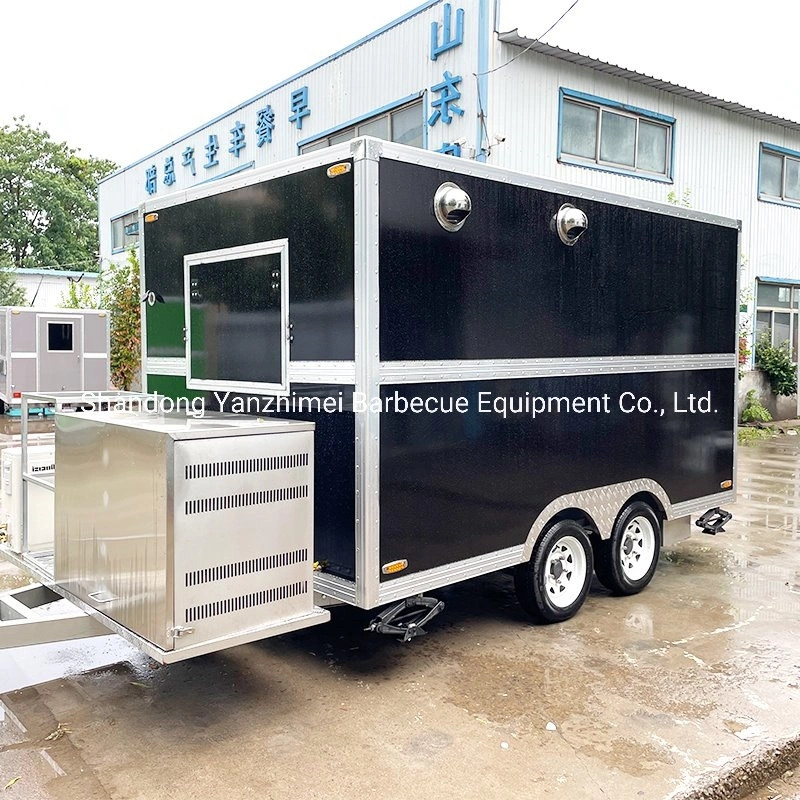 Fully Equipped Mobile Kitchen Breakfast Vending Cart Used Food Truck Snack Fast Food Trailer for Sale