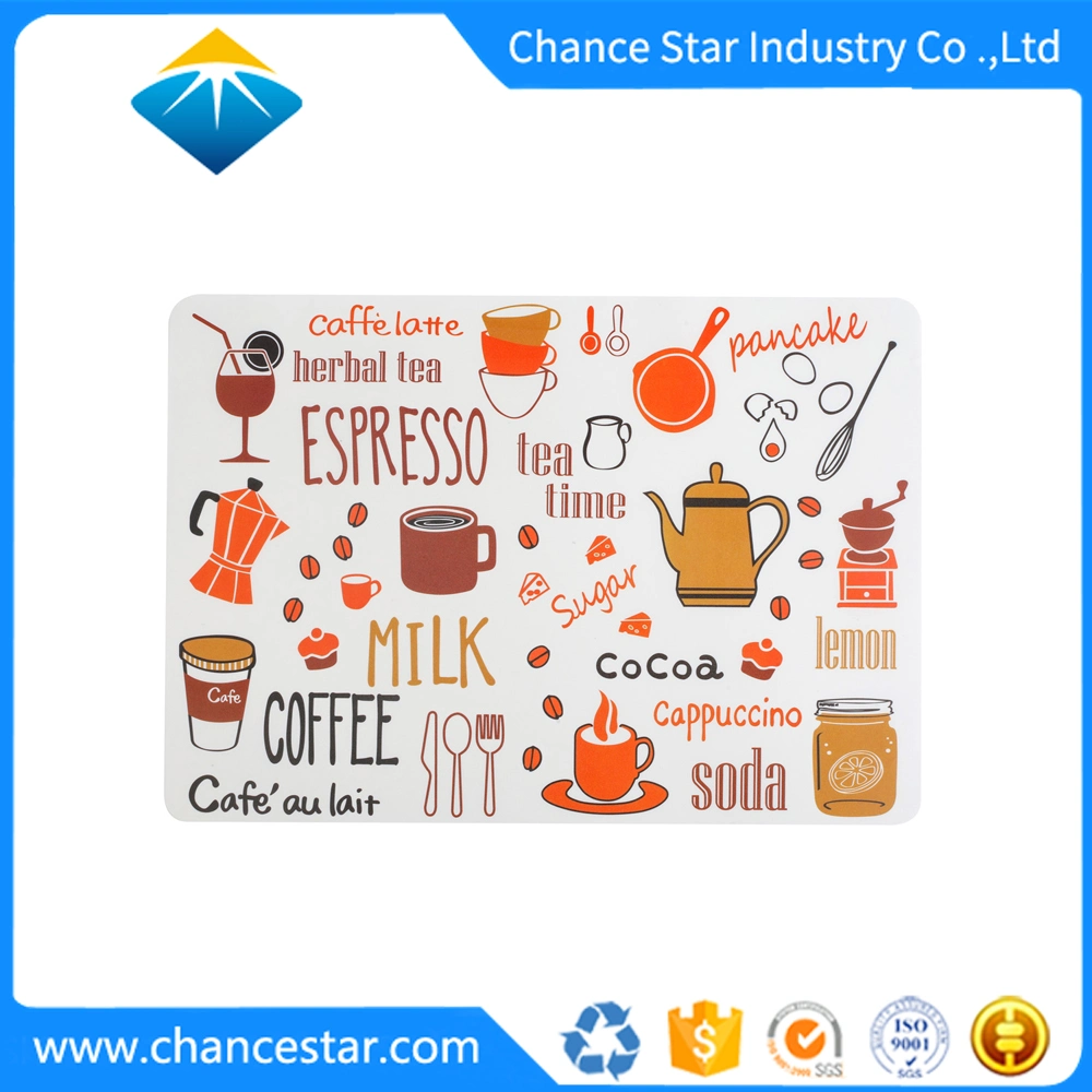 OEM Black Printing Disposable Plastic PP Table Placemats