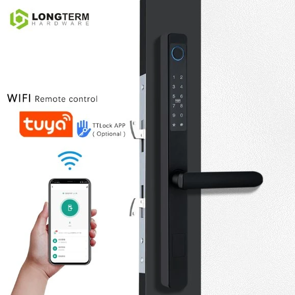 Waterproof High Security Wireless Electronic Tuya Fingerprint Smart Door Lock