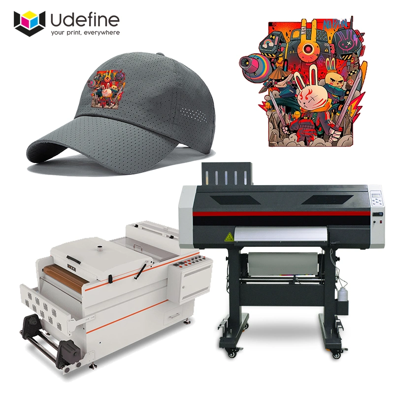 Udefine Cheap Price 60cm Dual Head I3200 2400dpi Shaker Oven White Toner Small Size Inkjet Dtf Clothes Printer