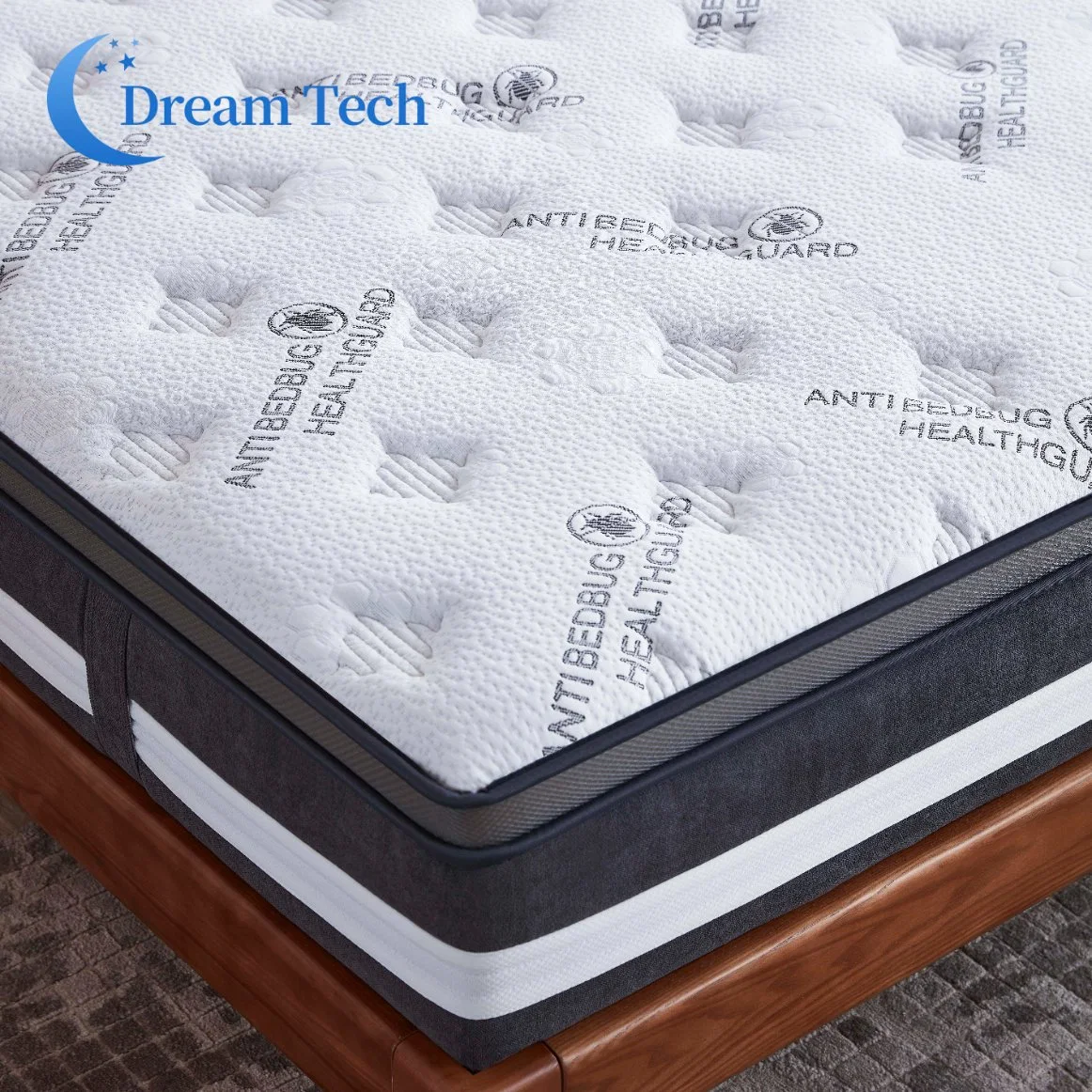 High quality/High cost performance Nordic Design European Style Luxury Hotel Bed Fabric Pocket Latex Memory Foam Spring King Size Mattress