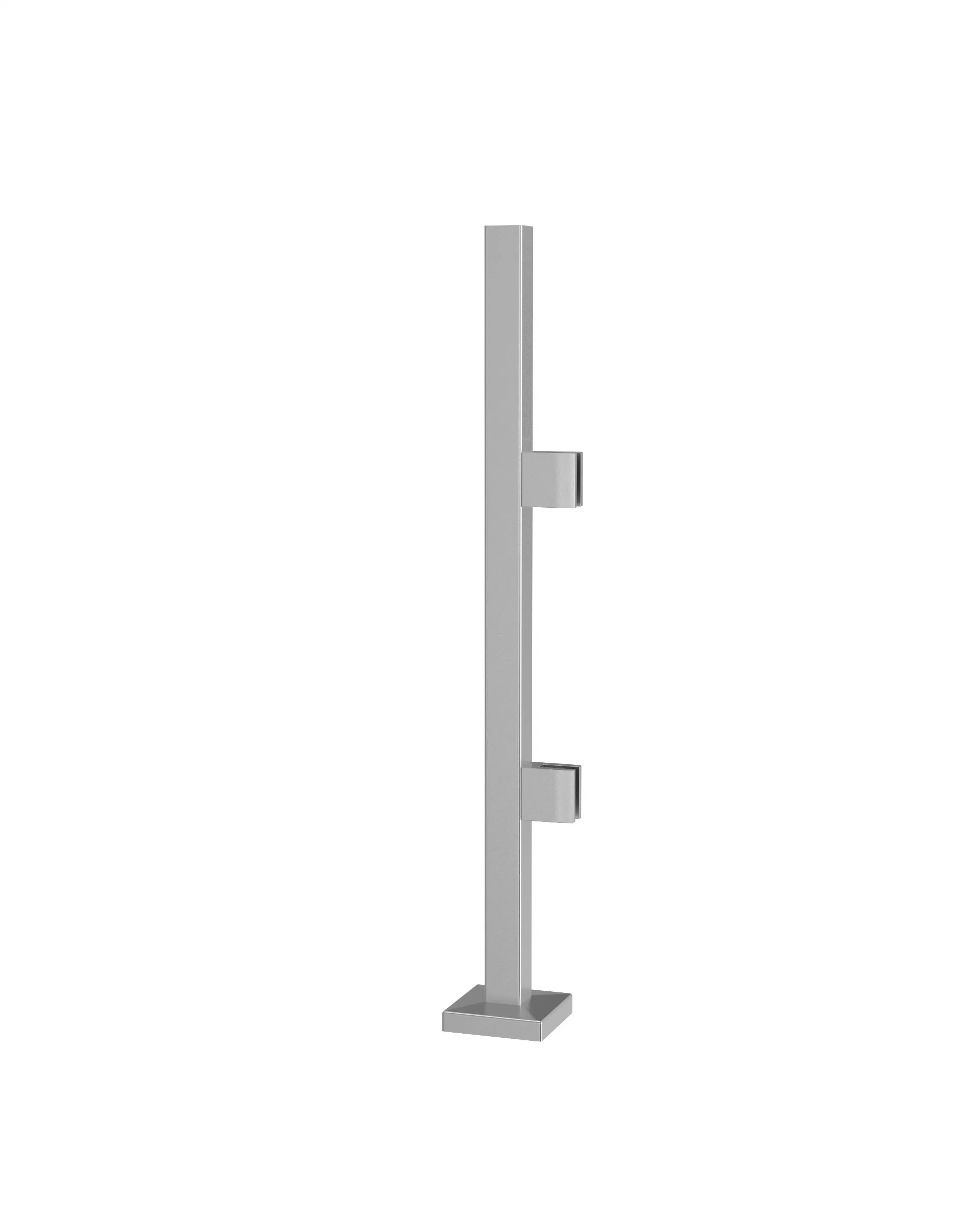 Factory Stainless Steel Railing Systems Square Post with Glass Clamp or Handrail Support