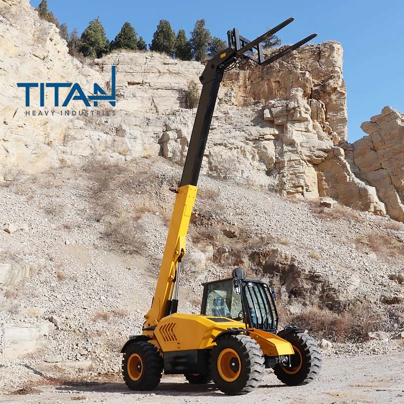 Titan telescopic forklift telehandler can equip with euro5 engine