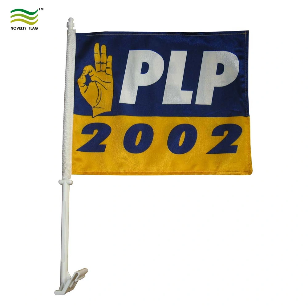 Screen/Digital Printing Polyester 43cm Plastic Pole 1ply Polyester Canada Car Window Flags