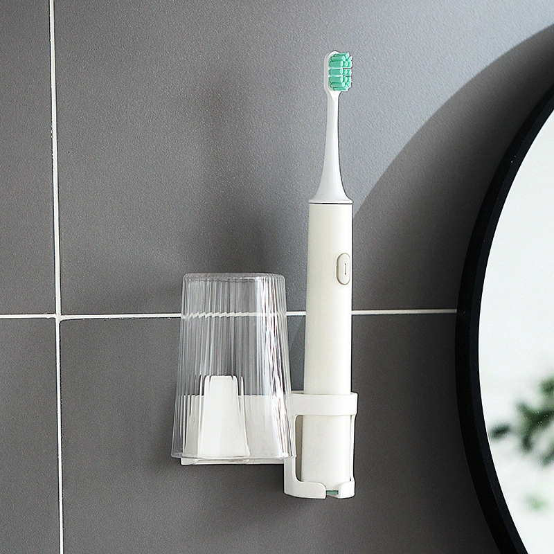 Держатель для зубной щетки без перфорации простого хранения Wall-Mounted Mouthwash чашки легких роскошная ванная комната Wall-Mounted электрические установки