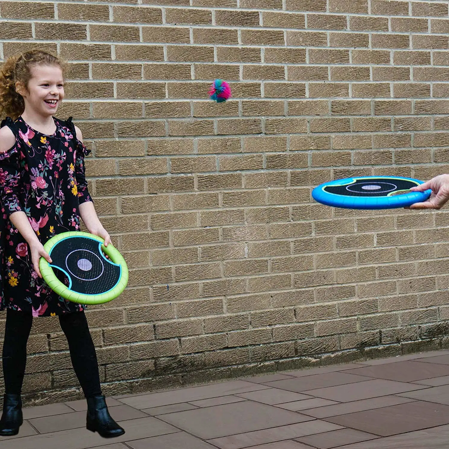 Outdoor Bouncy Disk Game for Lawn and Pool Throw Toss and Catch