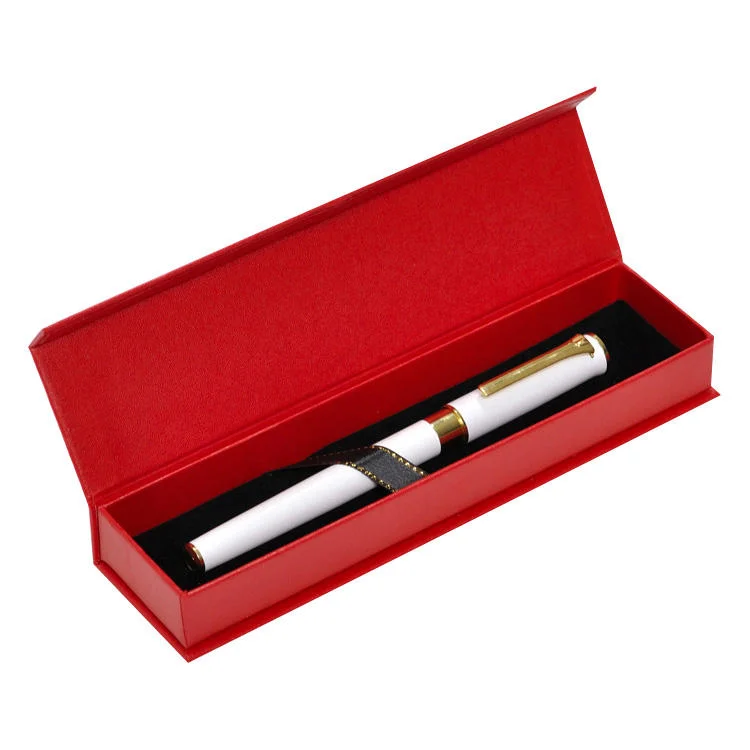 Benutzerdefinierte Logo Magnetic Man Pen Geschenkboxen Single Pen Paket Set mit Box Geschenkboxen mit magnetischem Deckel