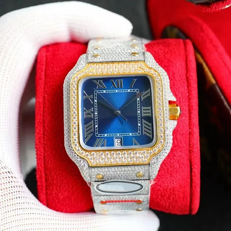 Diamond Watch Men Watch Arabic Dial 9015 Movement Designer Sapphire Stainless Steel Strap Waterproof 40mm Hot Sale Fashion Replica Online Watches Gift