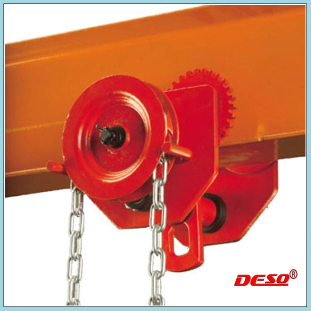 Manual Plain Geared Beam Trolley for Chain Block