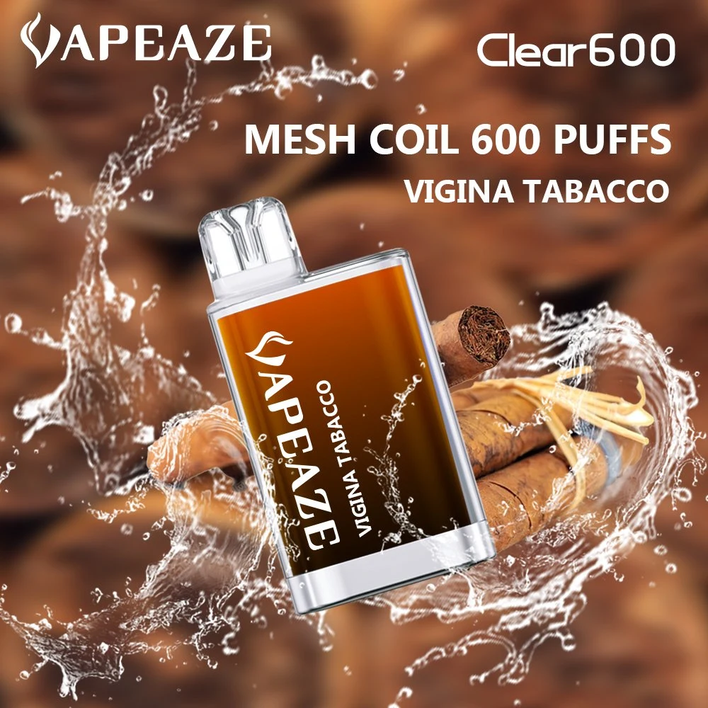 Vapeaze 600 Puffs Disposable/Chargeable Vape China Wholesale/Supplier Kit Smoking E Liquid Mini Cigarette