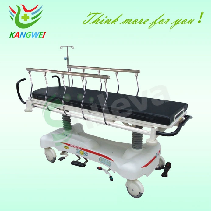 Hospital Aluminum Alloy Luxurious Rise-and-Fall Stretcher Cart Slv-B4305