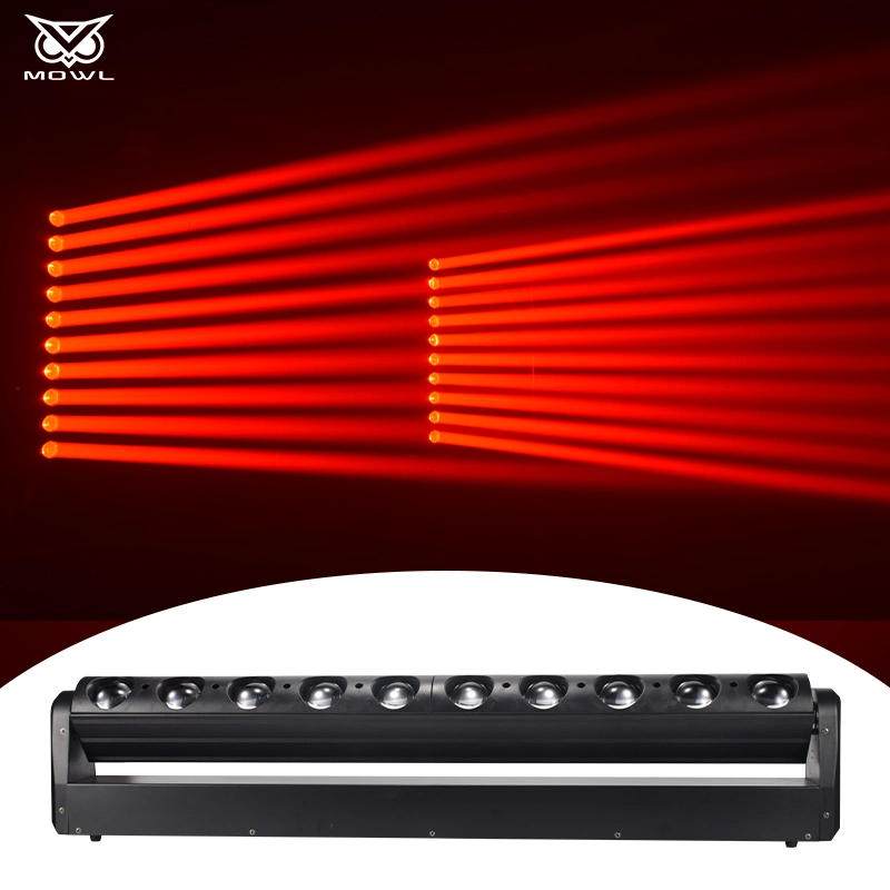 Stage Disco Lights 10X40W 10 Augen 10*40W RGBW LED-Strahl Moving Head Light für die Night Club Bar