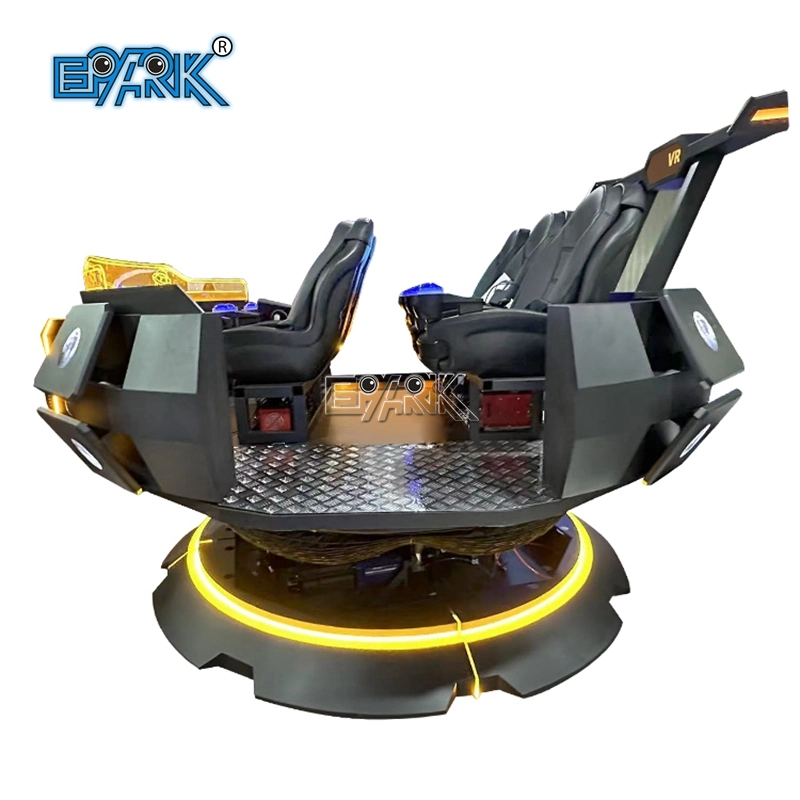 نظام التعرف على الصوت الافتراضي (VR) 9D VR 5 أشخاص Flying Saucer Electric Motion Platform VR سينما