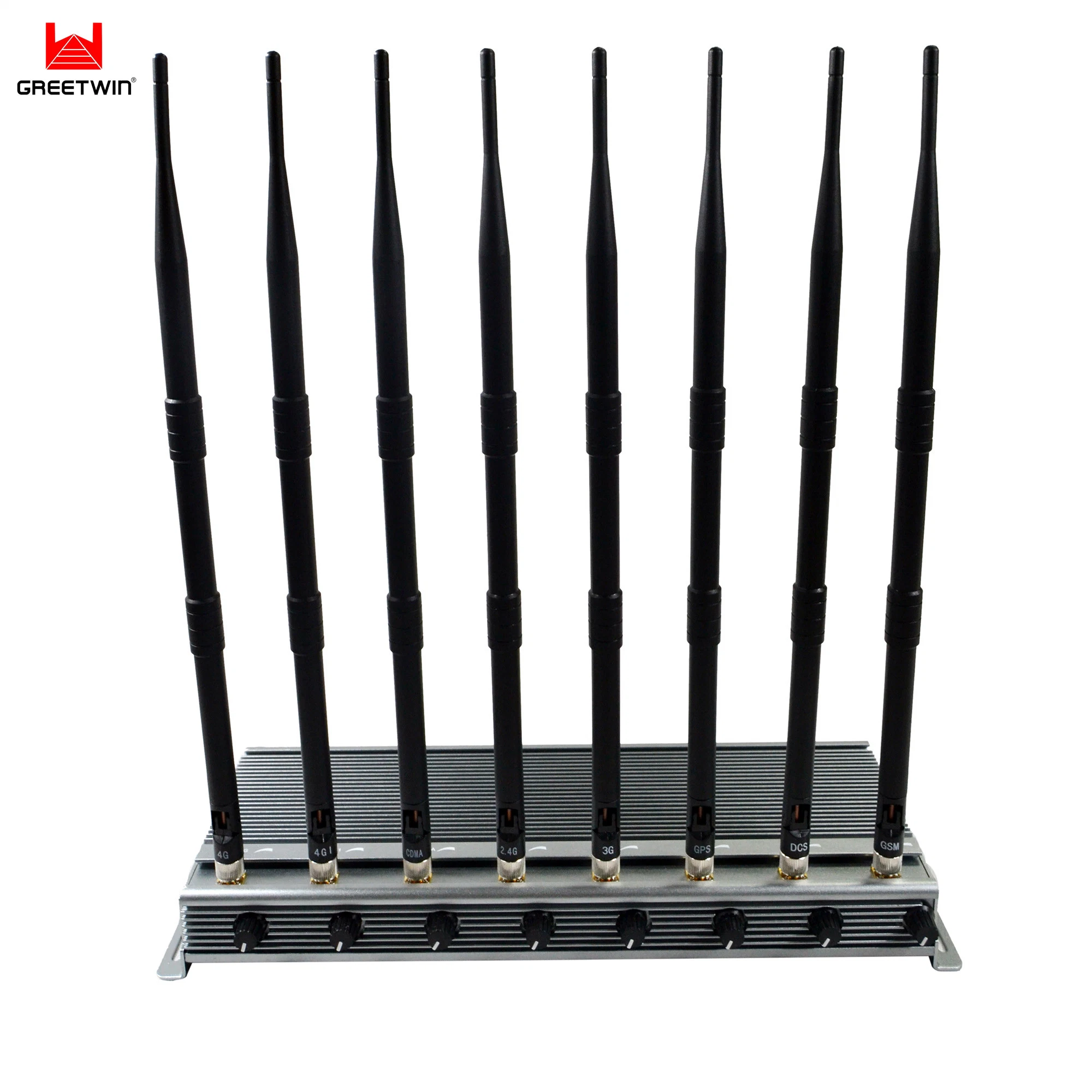 Examnation Signal Shielder 48W Desktop 8 Bands Powerful Cellphone Mobile Phone 10-60 Meters Signal Jammer