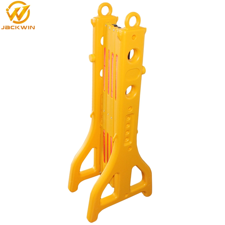 2500mm Temporary Road Yellow Portable Blowing Expandable Plastic Barrier