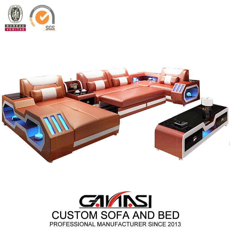 Modern Sofa Bed Living Room Furniture Recliner Sofa Set (G8046)