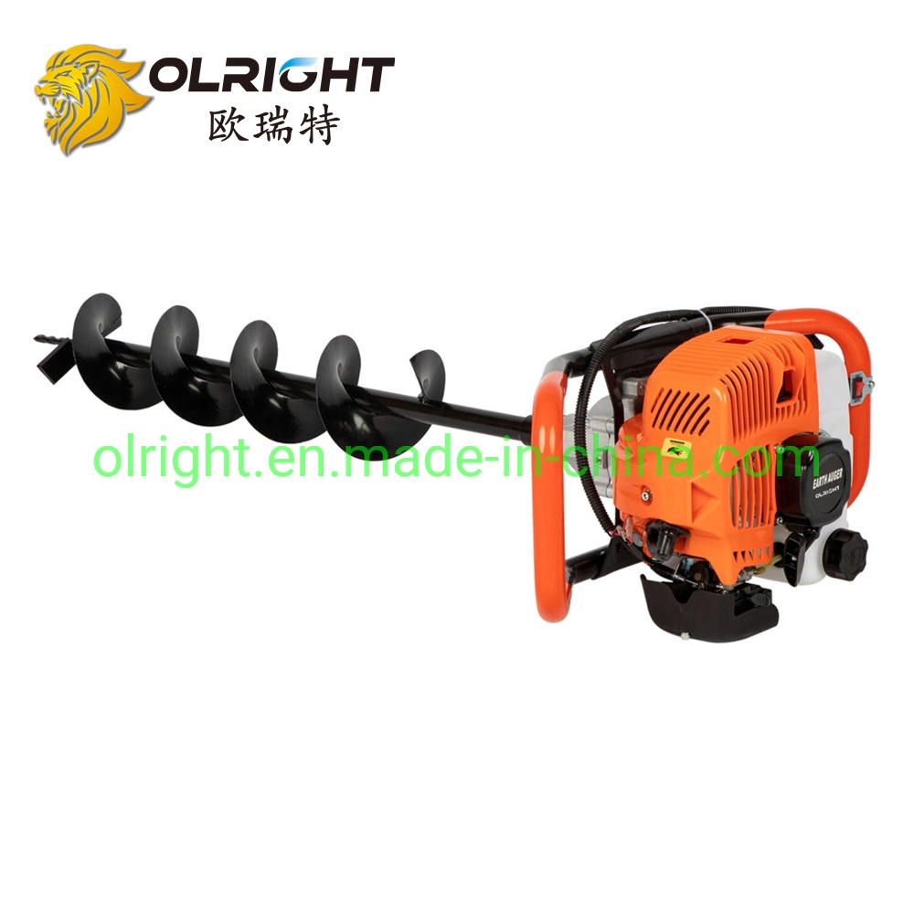 52cc 44-5f Air Cooled Gasoline Earth Auger with Ground Drill