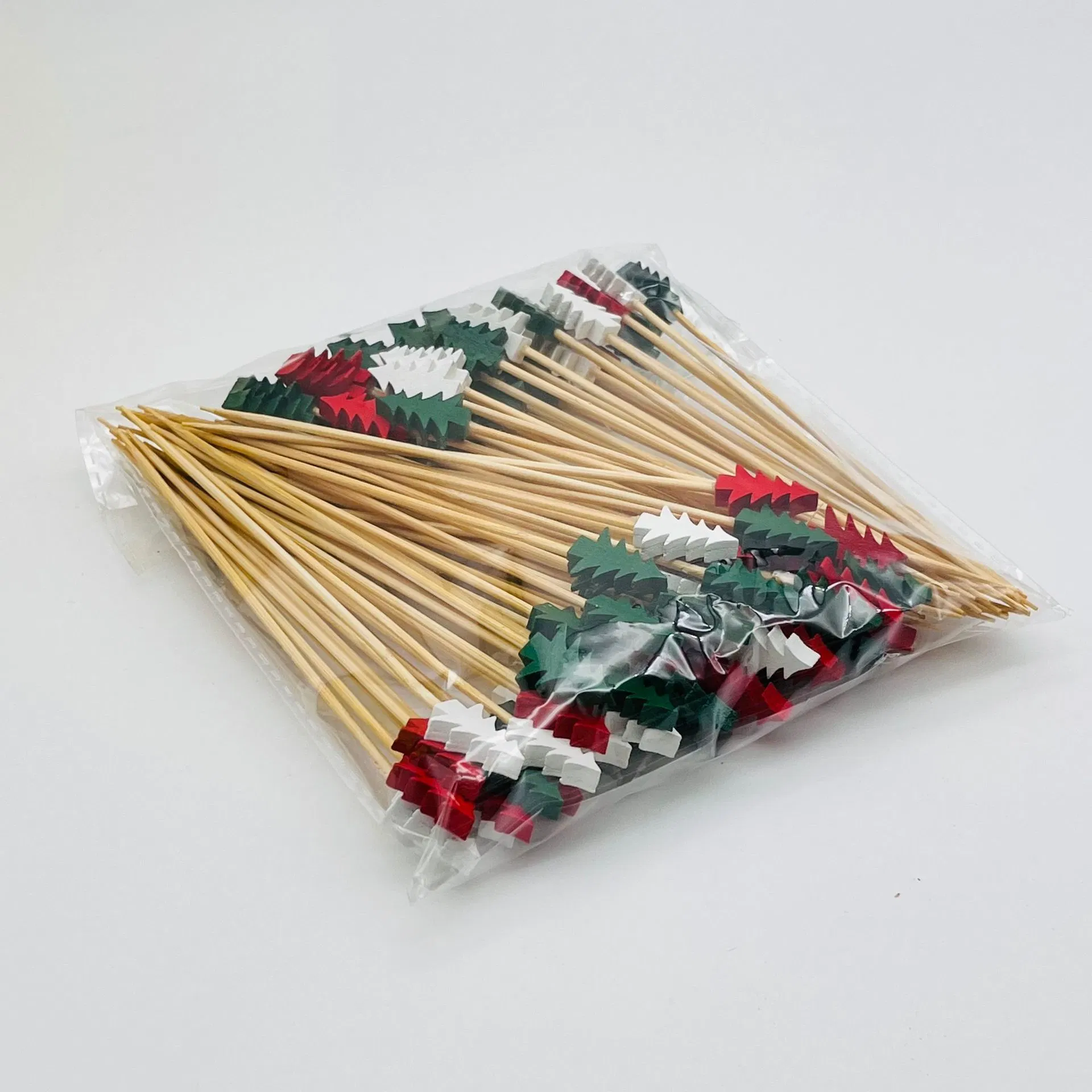 Cocktail Picks Bamboo Toothpicks Sandwich Burger BBQ Party Skewer for Christmas