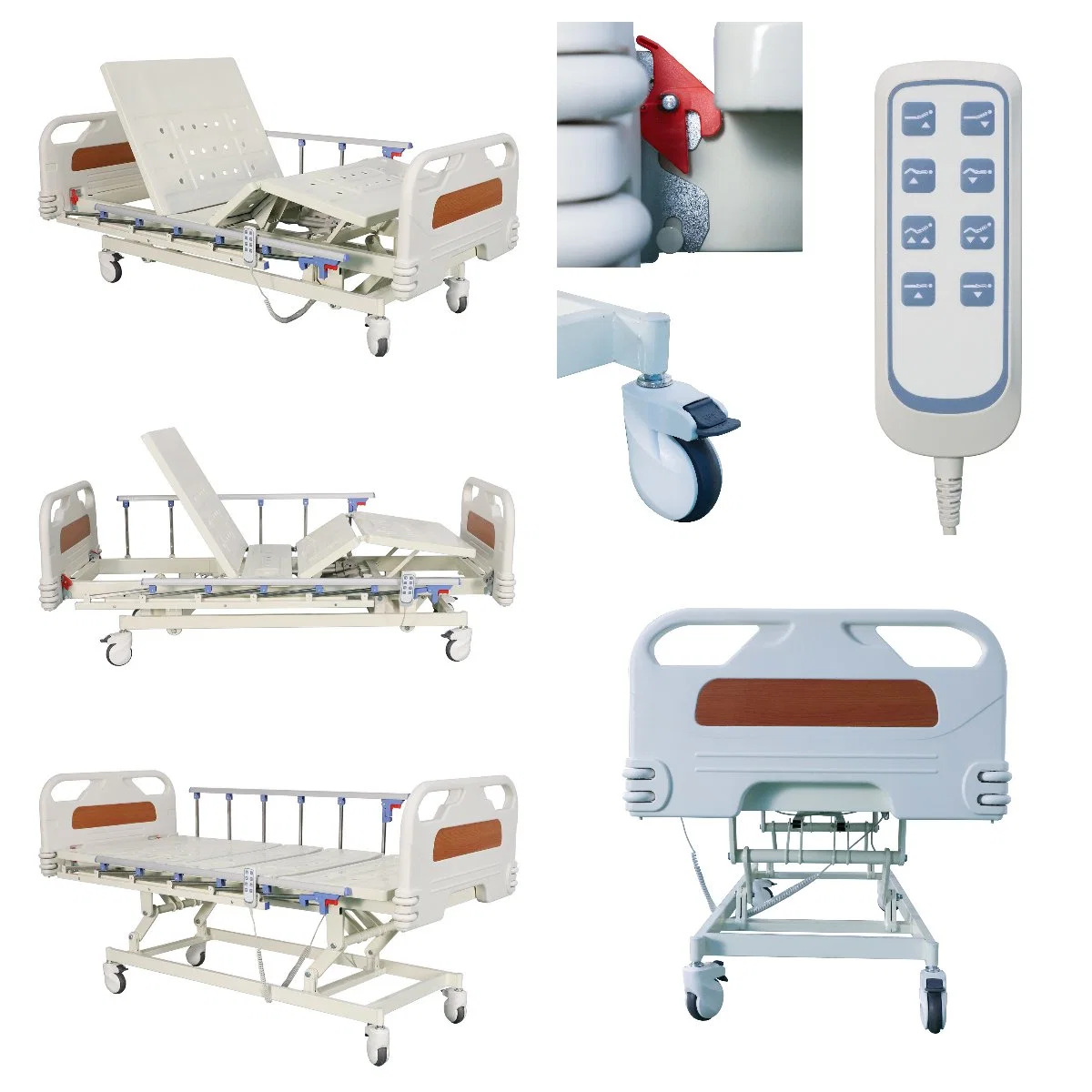 [CH-E03B] Electric Multiple Functions Adjustable Hospital Bed on Casters for Medical and Intenstive Care as Hospital Furniture