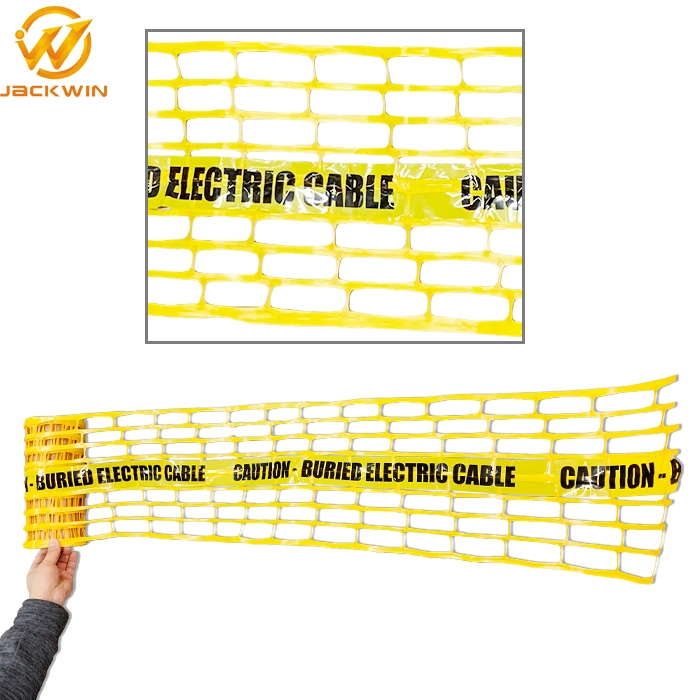 Underground Warning Mesh Detectable Warning Tape Plastic Warning Fence
