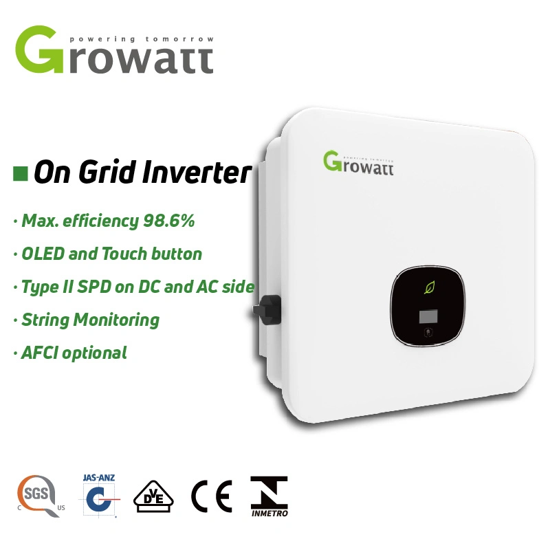 Solar Panel Power Growatt 12kw 13kw 15kw 15000W on Grid Solar Home Inverter Grid Tied