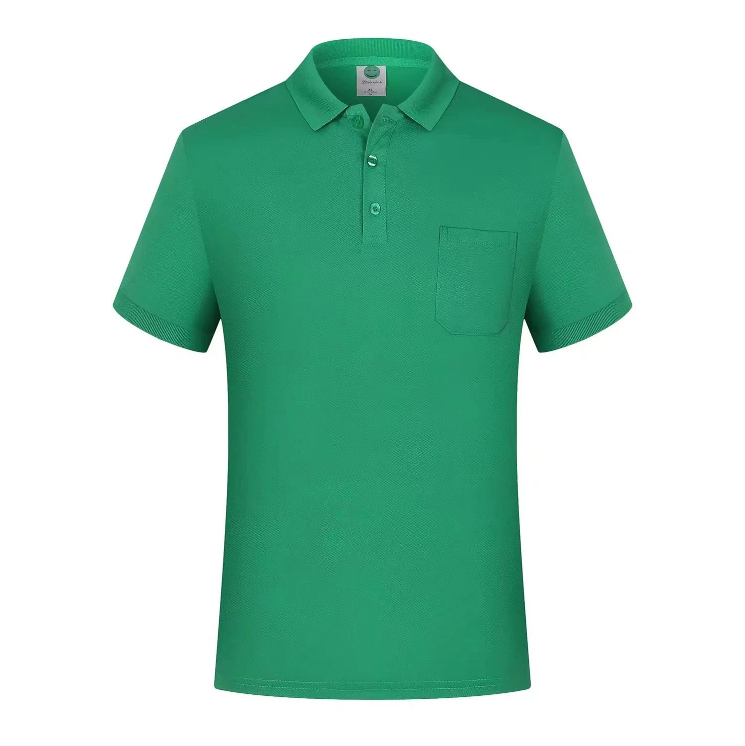 Printing T-Shirt Work Clothes Unisex Polo Shirt with Pocket