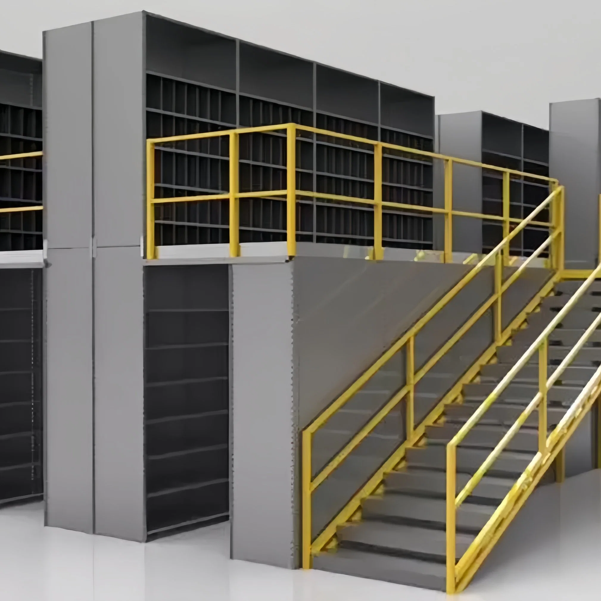 Q235B Cold Steel Metal Plate Warehouse Storage Mezzanine Rack System