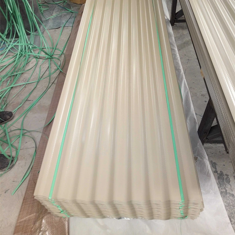 30/22 26 30 Gauge/0.3mm 1mm PP PVC Coated White Color Corrugated Zinc Iron Metal Steel Roofing/Roof Sheet Iron Sheet