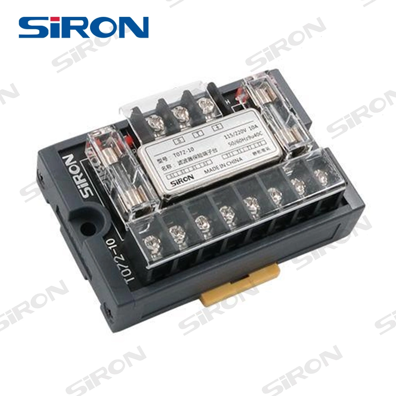 Siron T072-10 Power Supply Terminal with Filter AC Circuit Short-Circuit Protection Terminal
