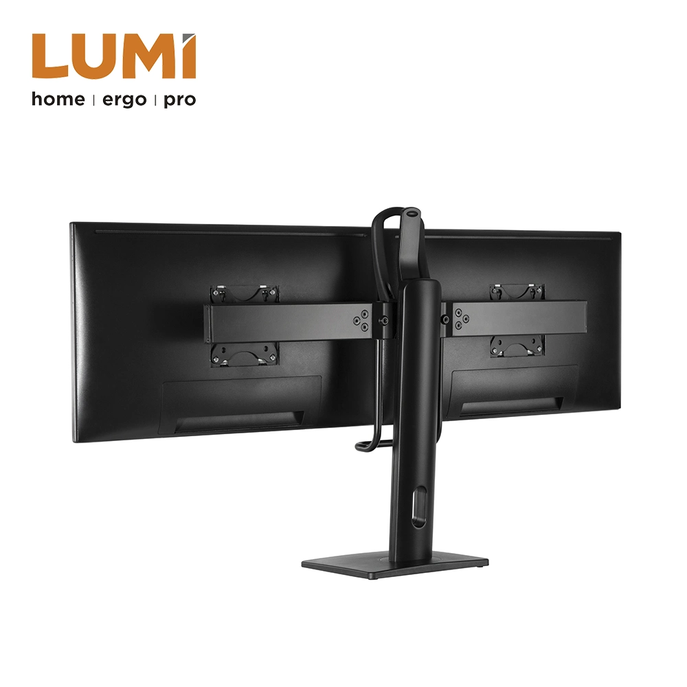 Factory Customized Computer Desk Mount Dual Screens Vertical Lift Monitor Arm Stand