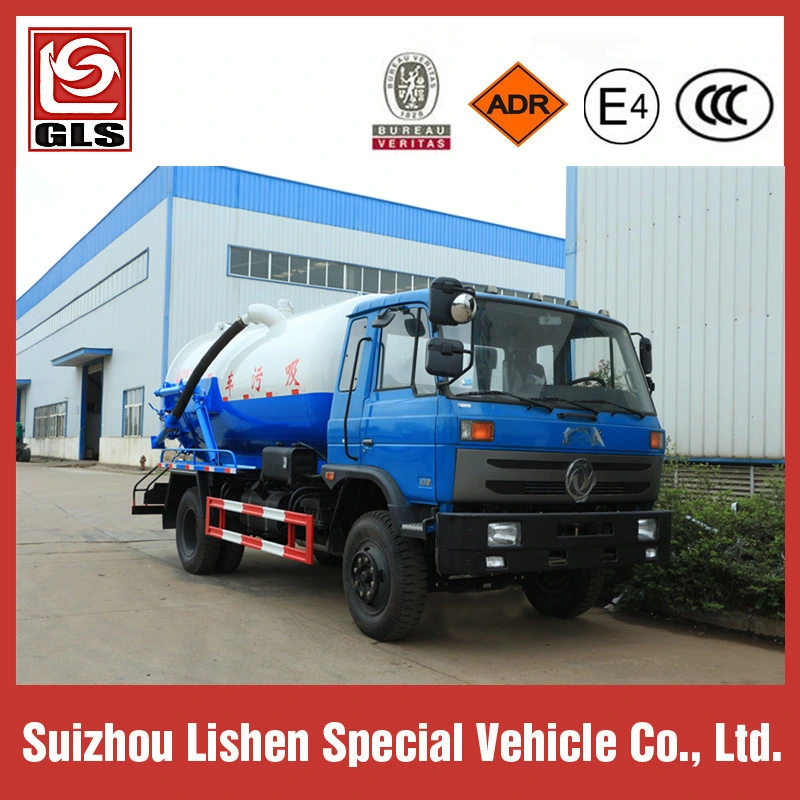 9000L 10000L Sewer Stoppage Clearing Lorry Vacuum Sewage Suction Truck