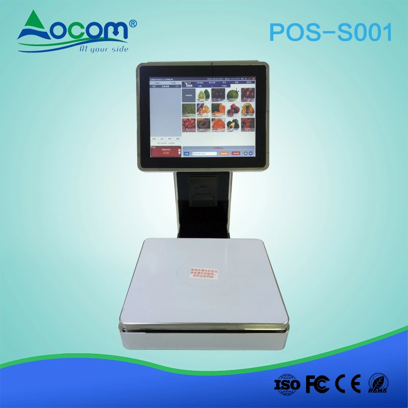 POS-S001 Windows Touch POS Weighing Scale with 58mm Receipt Printer