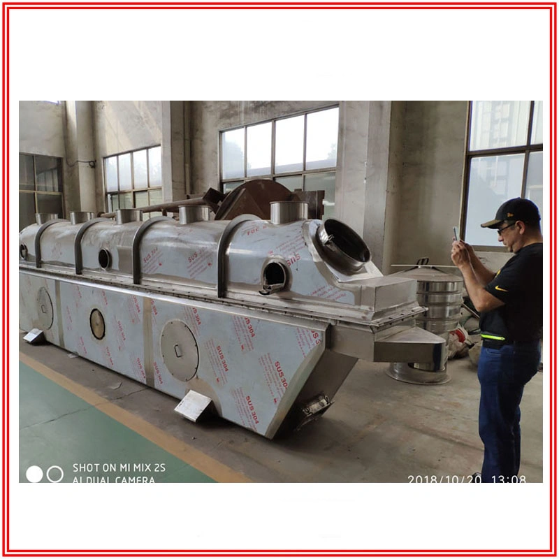 Horizontal Vibrating Fluid Bed Drying Machine for Dihydroxy Benzene, Salt, Granulate Sugar, Brown Sugar