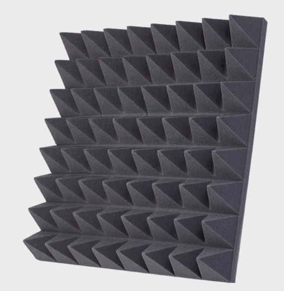 High-Density Wallpaper Soundproofing Foam 3D Panel Sound Pyramid Sound Absorption Foam Acoustic Panel for Studio Office Soundproof