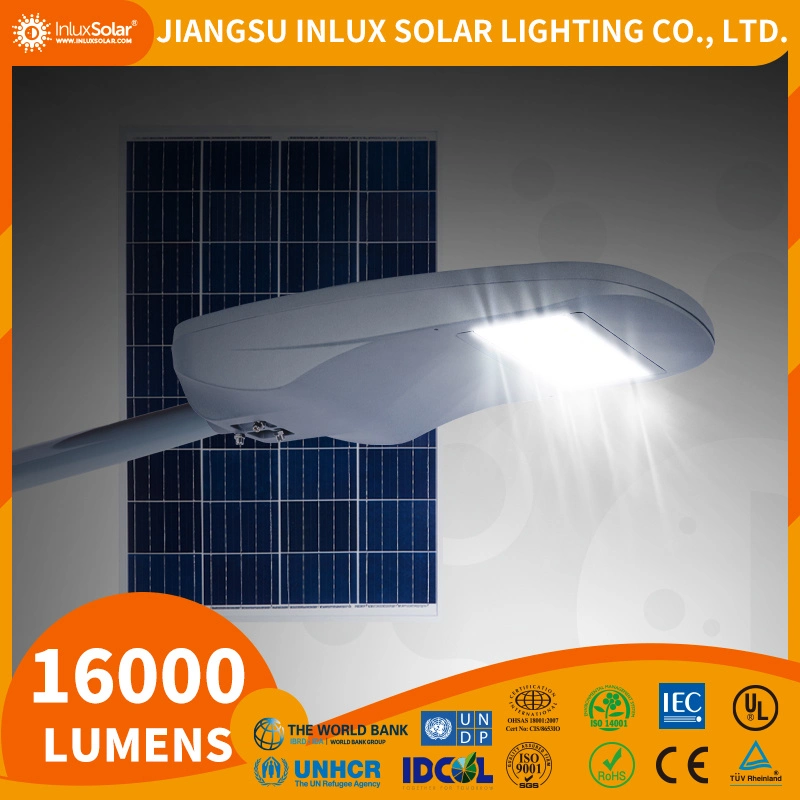 Aluminio Super brillante Impermeable IP65 Proyecto de la autopista exterior LED 180W Luz solar calle