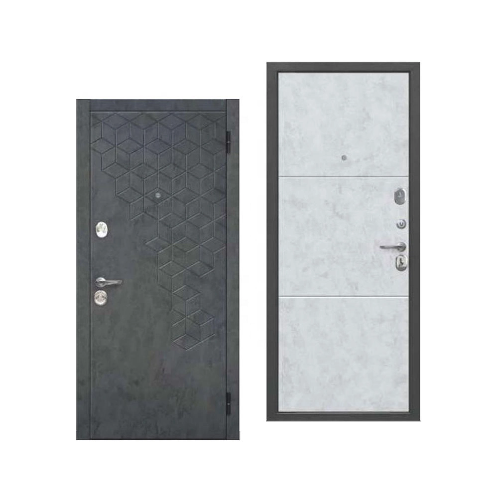 Para Casa Bifold con luces laterales Seguridad exterior Acero / aluminio / Puerta de metal