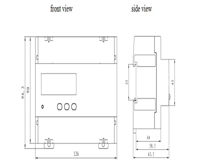 Pd195z-E31 Netz- und Stromversorgungsanalysator DC-Messgerät Digital LCD Energy Meter Für Sonnensystem