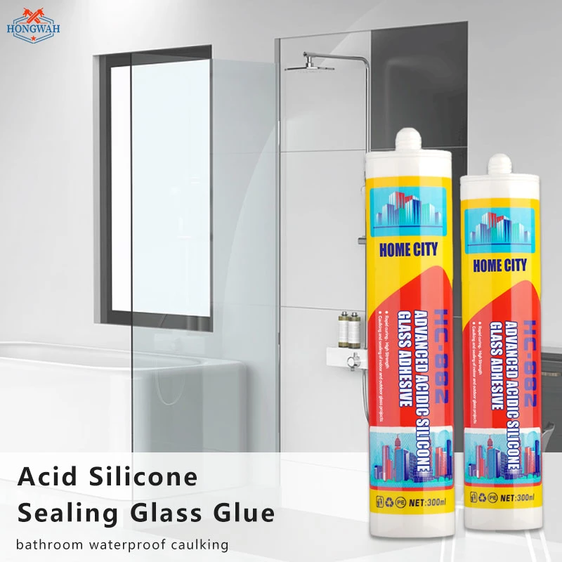 Built-in Wall Furniture Silicone Sealant Acid Open Dry Curing Construction Adhesive Metal Wood Glass Glue