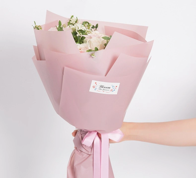 Flowers Two-Tone Paper Packaging Gift Wrapping Neutral Color