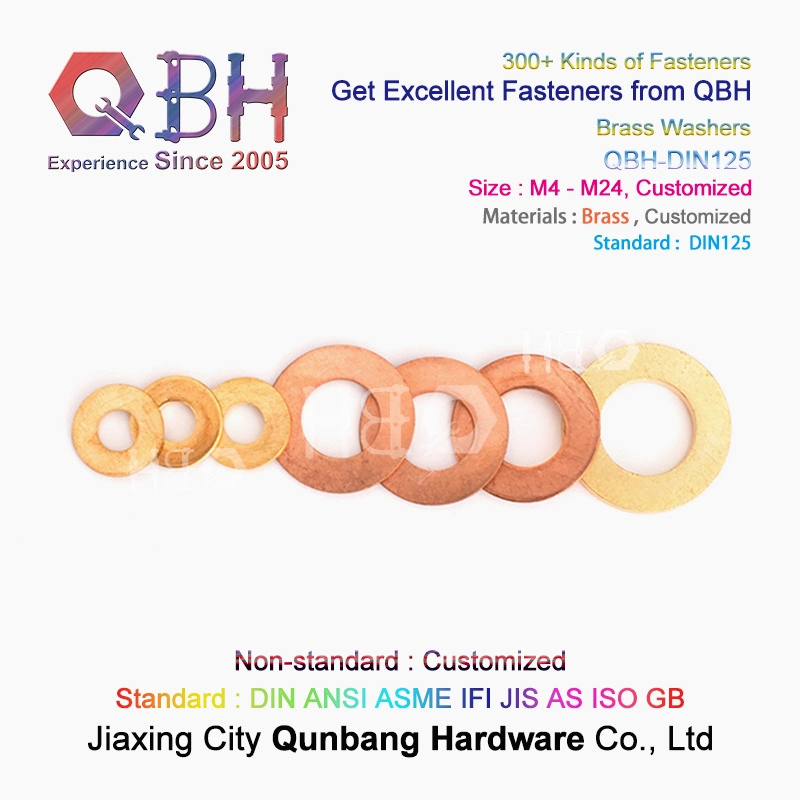 Qbh DIN125 DIN436 F436/F436m DIN6916 DIN9021 Flat Gasket Washer