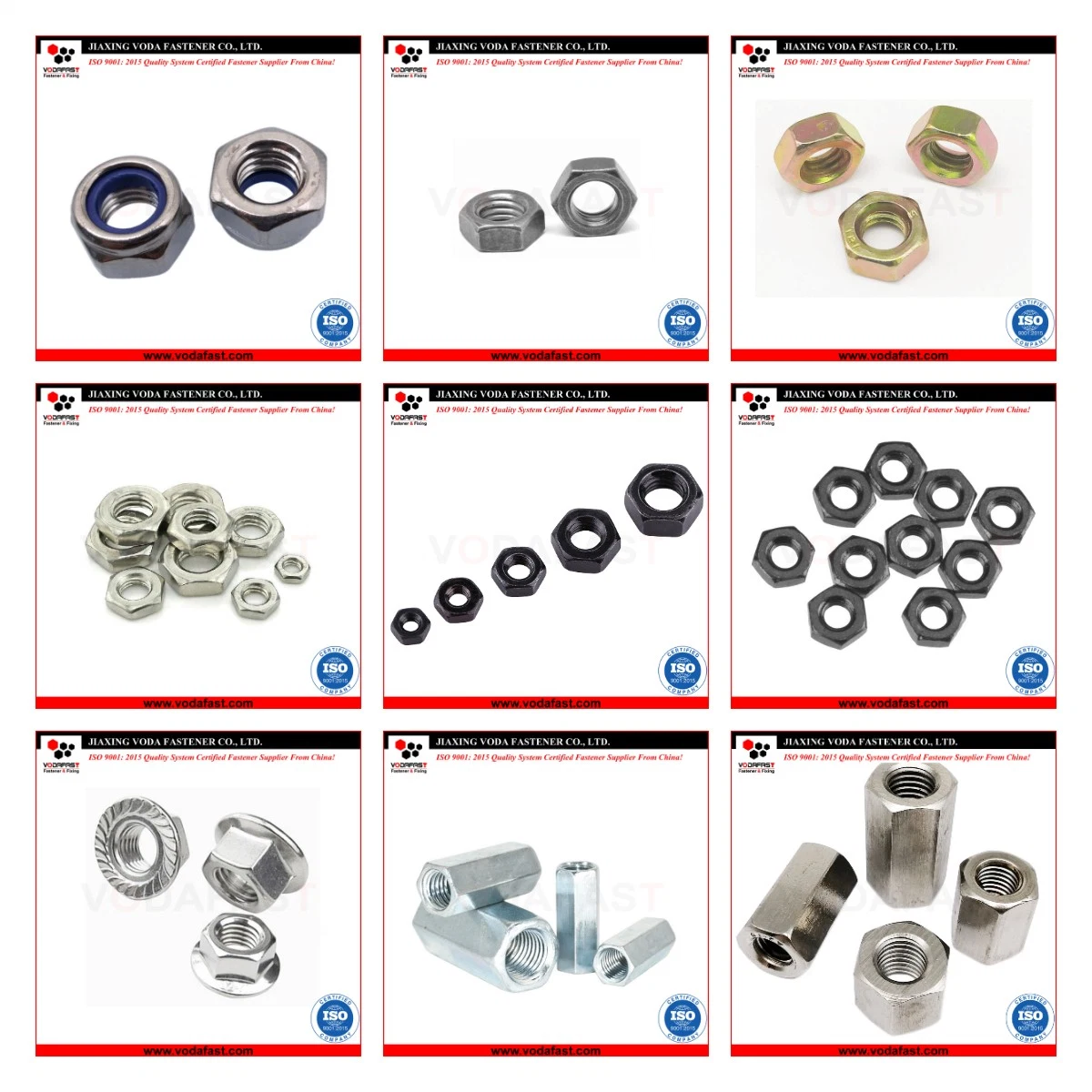 Vodafast Carbon Steel Stainless Steel Hex Nuts