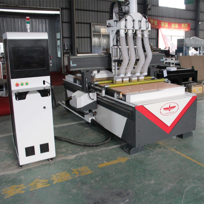 Woodworking CNC Four-Process Cutting Machine Engraving Machine for Production of All Kinds of Panel Furniture and The Processing of Door Panel