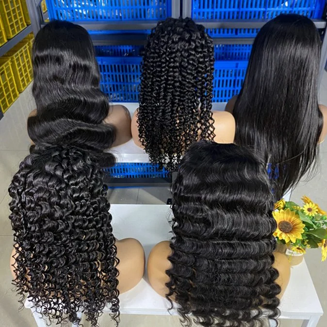 شحن مجاني 780 5PCS 1X (14-22) 13X4 Lace Front Wigs الشعر البشري